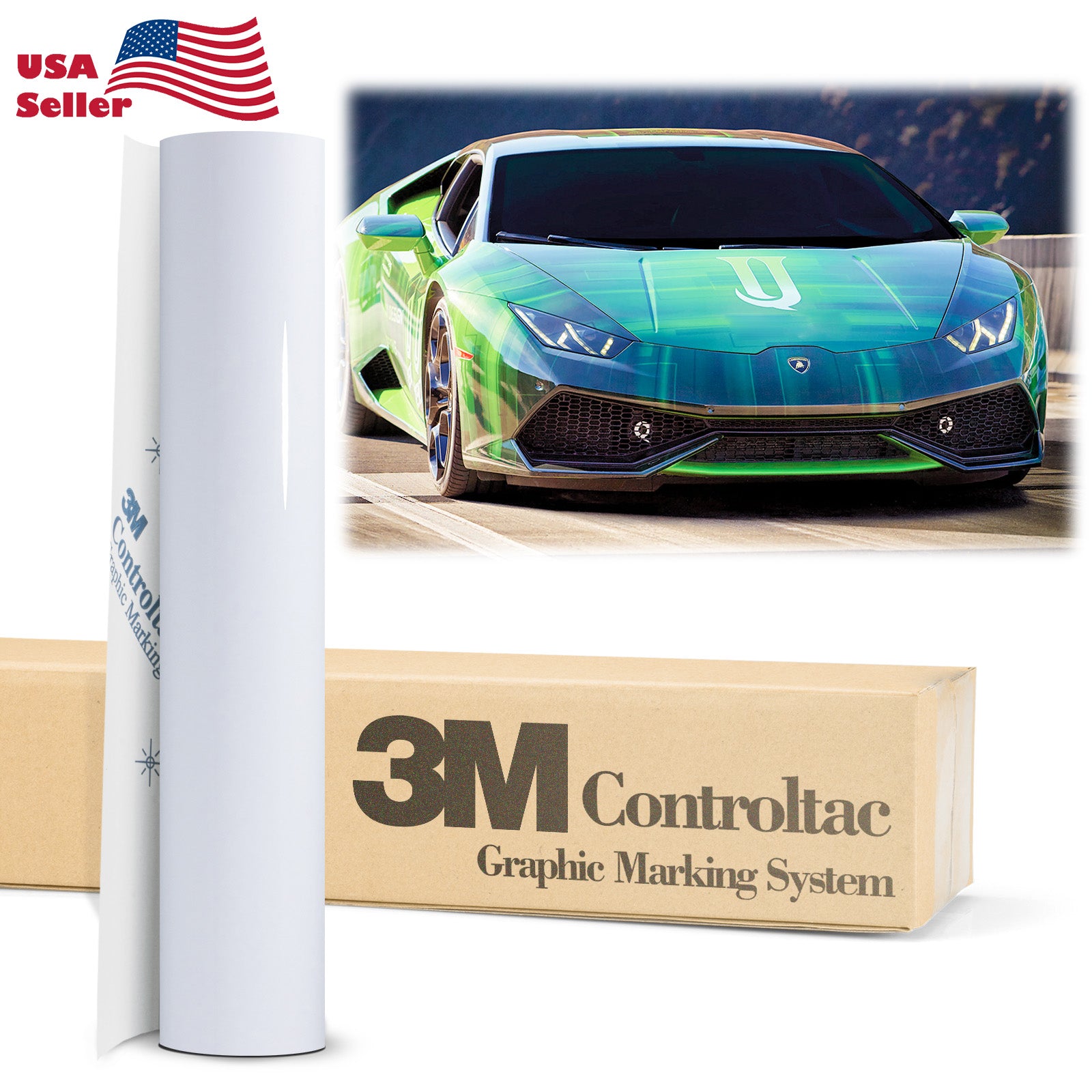 Genuine 3M Print Wrap Film White Vinyl Wrap