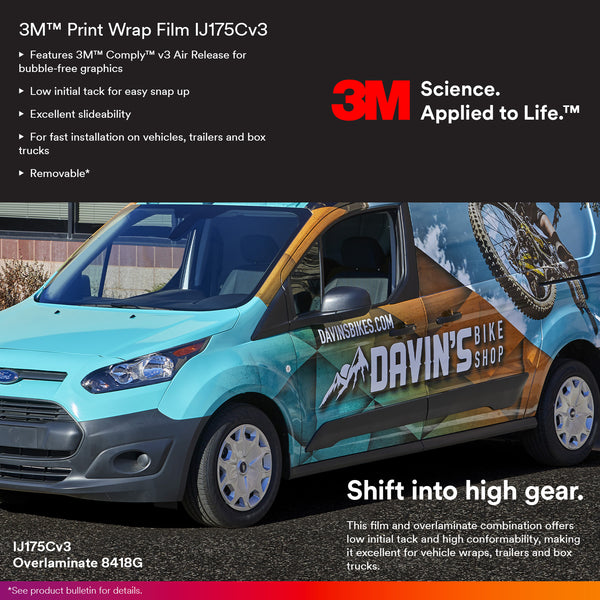 Genuine 3M Print Wrap Film White Vinyl Wrap