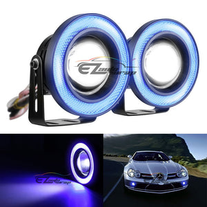 2pcs High Power Projector LED Angel Eyes Rings (Blue / White) (2.5" inches / 3" inches / 3.5" inches)