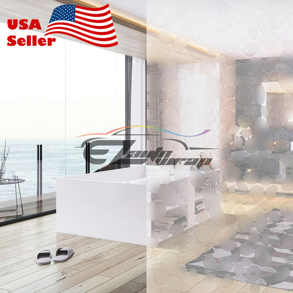 Frosted River Stone Glass Window Film 4002