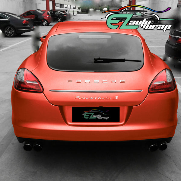 Brushed Aluminum Red Vinyl Wrap