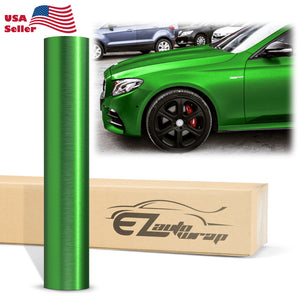 Brushed Aluminum Green Vinyl Wrap