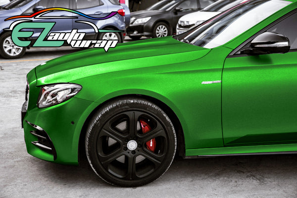 Brushed Aluminum Green Vinyl Wrap