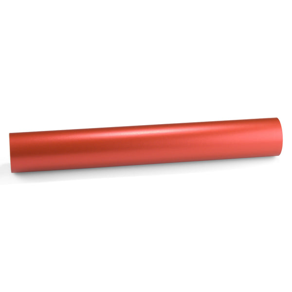 Satin Chrome Red Vinyl