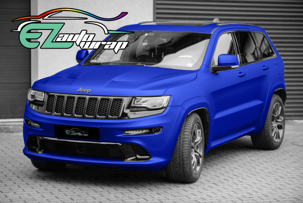 Satin Chrome Dark Blue Vinyl