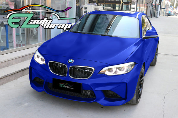 Satin Chrome Dark Blue Vinyl
