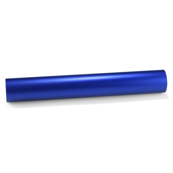 Satin Chrome Dark Blue Vinyl
