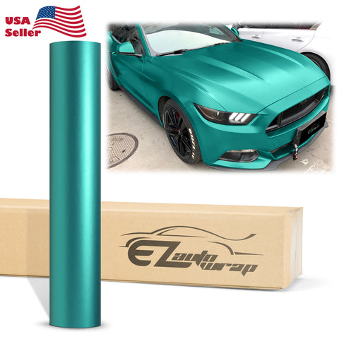 Satin Chrome Teal Vinyl