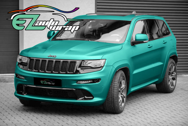 Satin Chrome Teal Vinyl