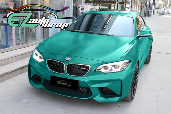 Satin Chrome Teal Vinyl