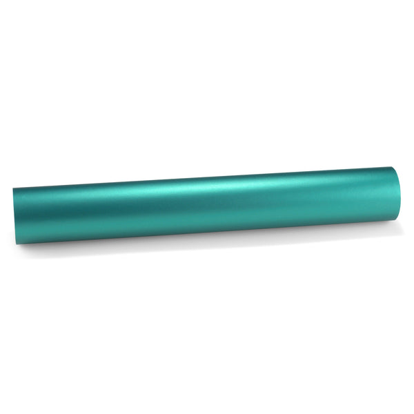 Satin Chrome Teal Vinyl