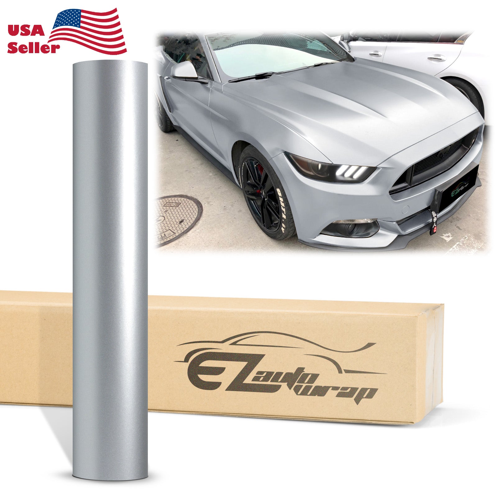 Satin Chrome Silver Vinyl