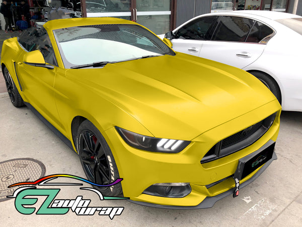 Satin Chrome Yellow Vinyl