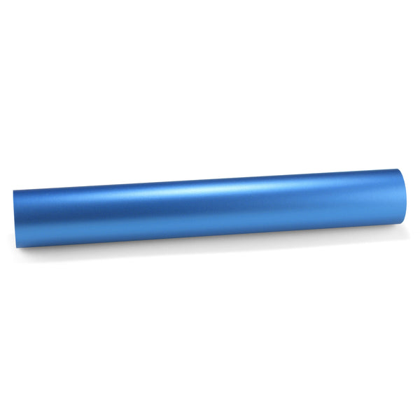 Satin Chrome Light Blue Vinyl