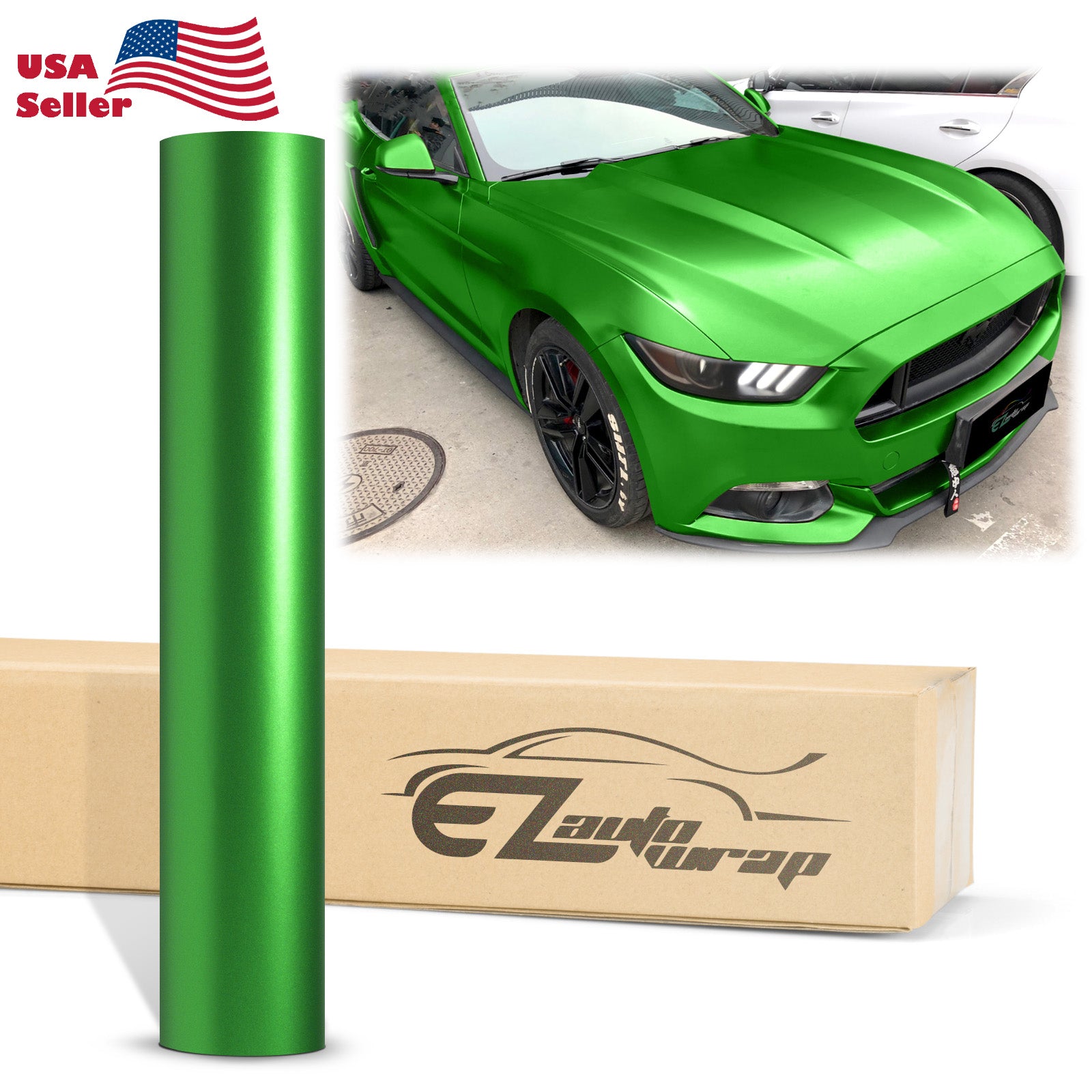 Satin Chrome Green Vinyl