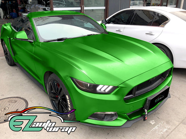Satin Chrome Green Vinyl