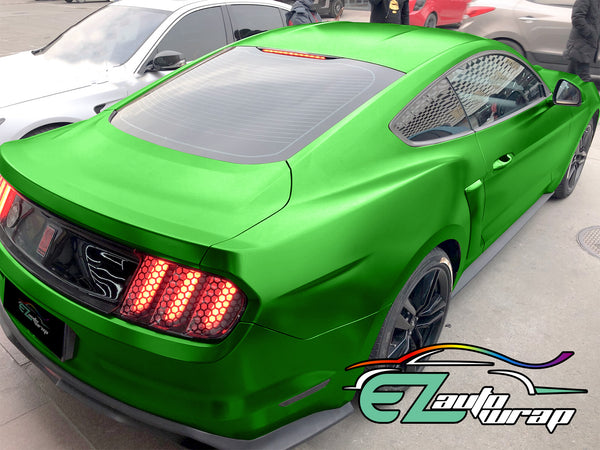 Satin Chrome Green Vinyl