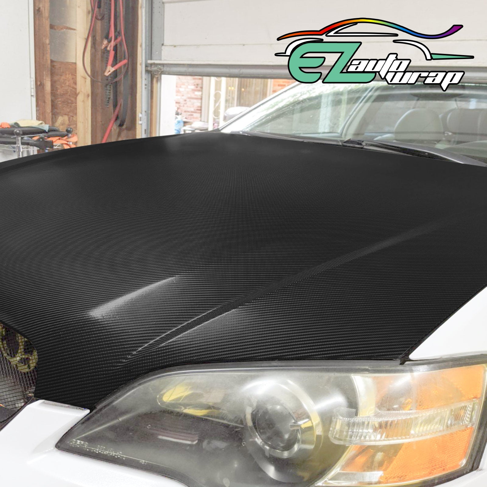 4D Carbon Fiber Textured Black Semi Gloss VInyl Wrap – EzAuto Wrap