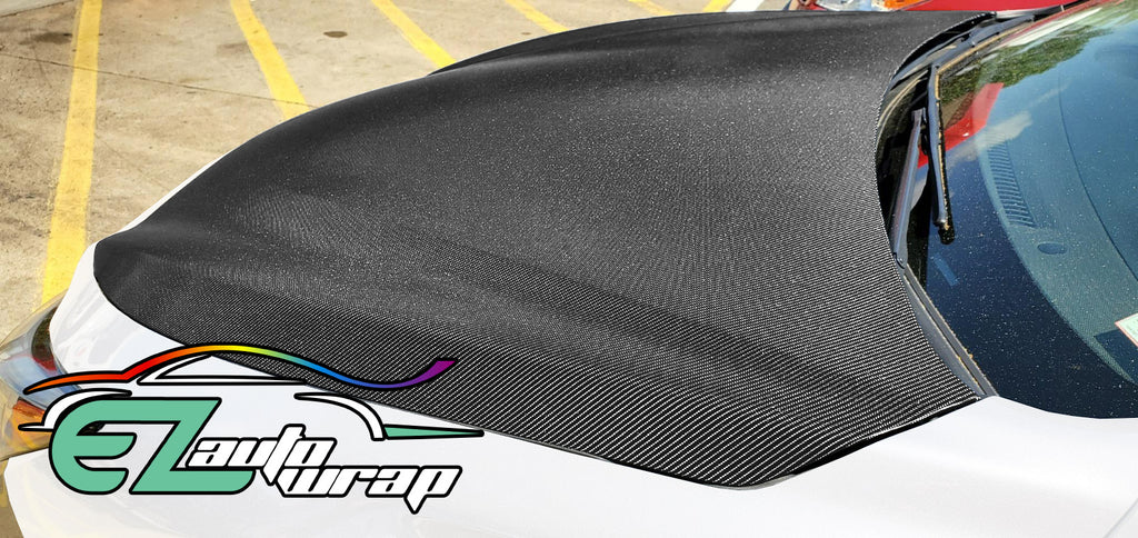 4D Premium Black Carbon Fiber Vinyl Wrap – Bubble Free Air Release – 48 X 60 Inch Sheet