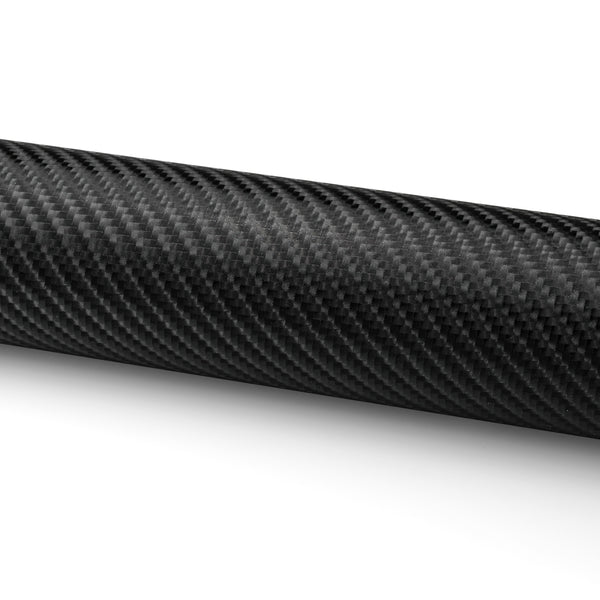 4D Carbon Fiber Textured Black Semi Gloss VInyl Wrap