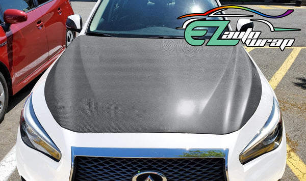 4D Carbon Fiber Textured Gray Semi Gloss VInyl Wrap