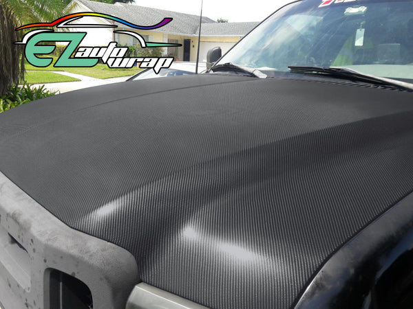 4D Carbon Fiber Textured Gray Semi Gloss VInyl Wrap