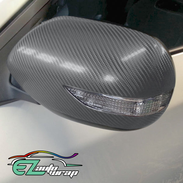 4D Carbon Fiber Textured Gray Semi Gloss VInyl Wrap