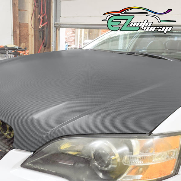 4D Carbon Fiber Textured Gray Semi Gloss VInyl Wrap