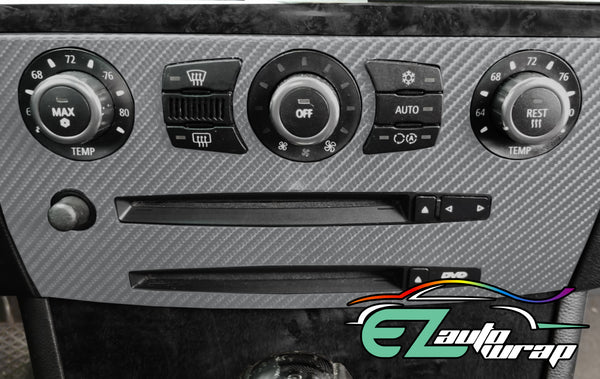 4D Carbon Fiber Textured Gray Semi Gloss VInyl Wrap