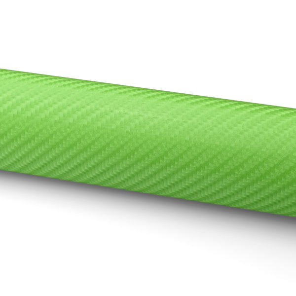 4D Carbon Fiber Textured Green Semi Gloss VInyl Wrap