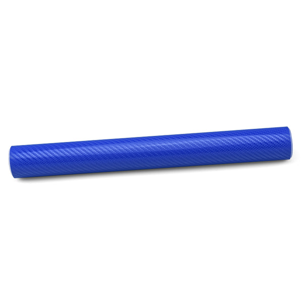 4D Carbon Fiber Textured Intense Blue Semi Gloss VInyl Wrap