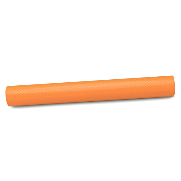 4D Carbon Fiber Textured Orange Semi Gloss VInyl Wrap