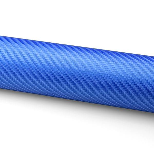 4D Carbon Fiber Textured Sky Blue Semi Gloss VInyl Wrap