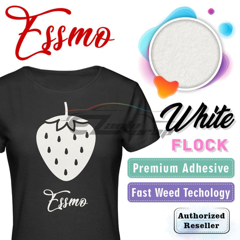 ESSMO™ White Flock Heat Transfer Vinyl HTV DF02