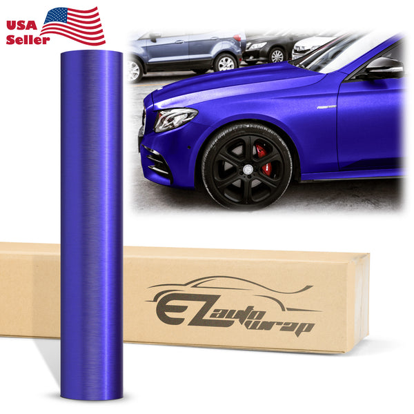 Brushed Aluminum Royal Purple Vinyl Wrap