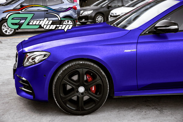 Brushed Aluminum Royal Purple Vinyl Wrap