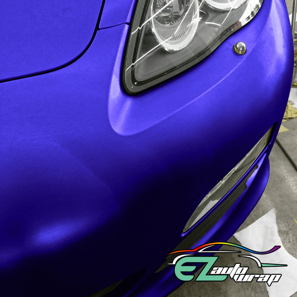 Brushed Aluminum Royal Purple Vinyl Wrap