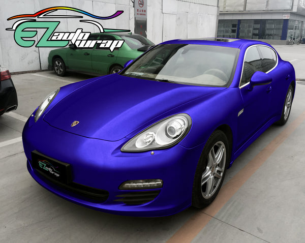 Brushed Aluminum Royal Purple Vinyl Wrap