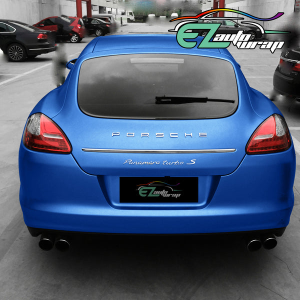 Brushed Aluminum Light Blue Vinyl Wrap