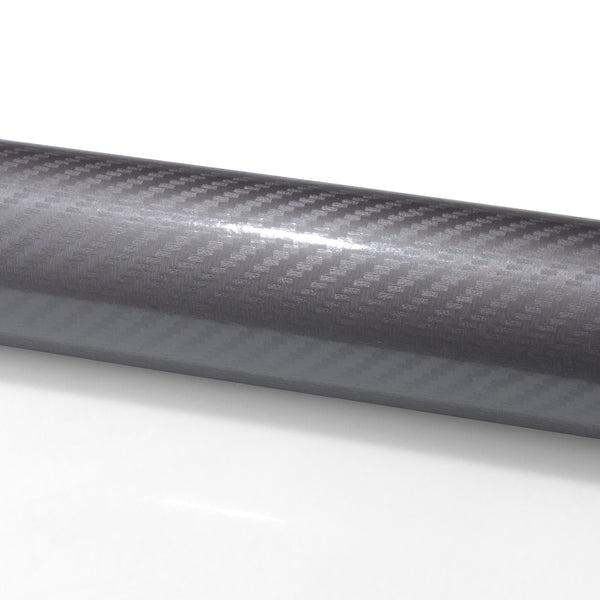 5D Carbon Fiber Gray High Gloss Realistic Vinyl Wrap