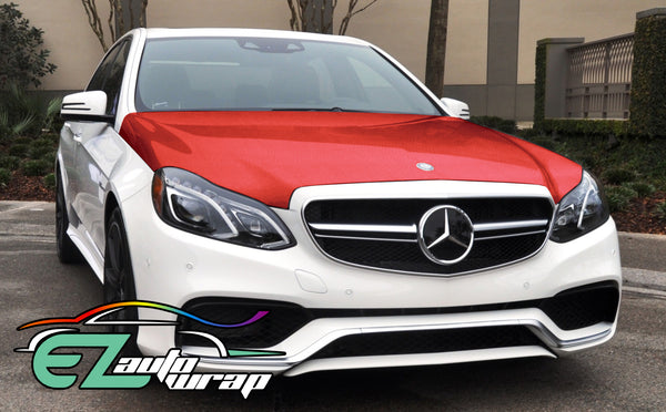 5D Carbon Fiber Red High Gloss Realistic Vinyl Wrap