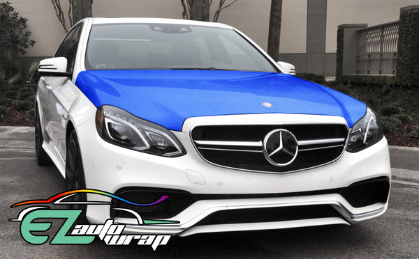 5D Carbon Fiber Sky Blue High Gloss Realistic Vinyl Wrap