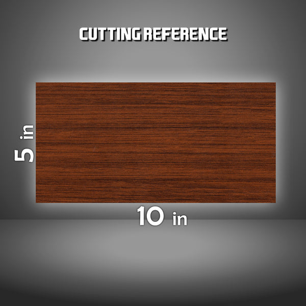2pcs 5"x10" Wood Grain Chevy Emblem Bowtie Overlay Vinyl Wrap