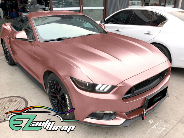 Satin Chrome Rose Gold Vinyl