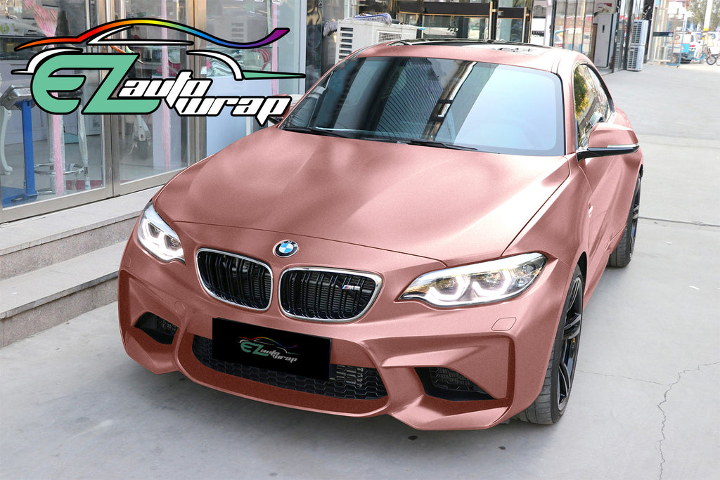 Satin Chrome Silk Rose Gold Vinyl Wrap