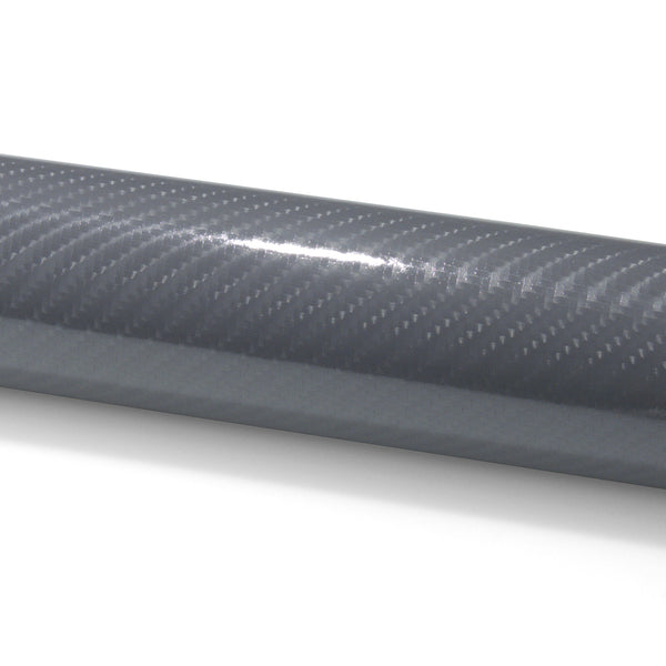 7D Carbon Fiber Gray High Gloss Vinyl Wrap