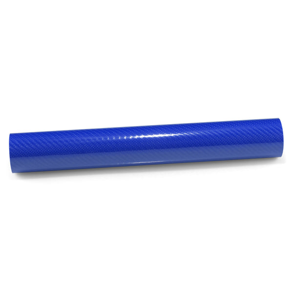 7D Carbon Fiber Intense Blue High Gloss Vinyl Wrap