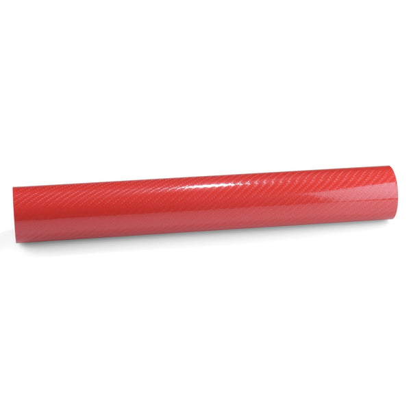 7D Carbon Fiber Red High Gloss Vinyl Wrap
