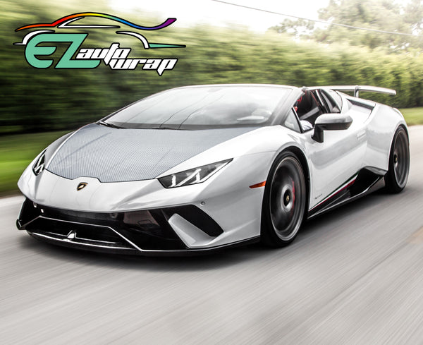 7D Carbon Fiber Silver High Gloss Vinyl Wrap