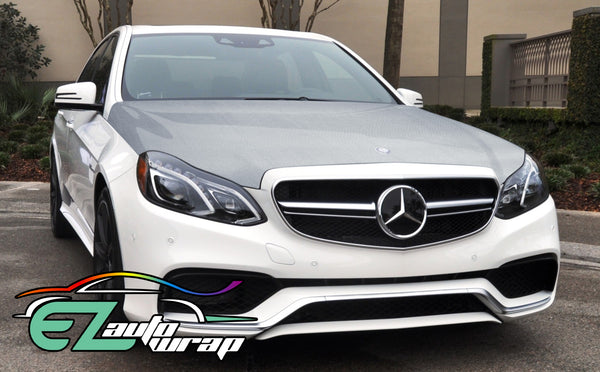 7D Carbon Fiber Silver High Gloss Vinyl Wrap